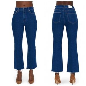 Pistola Lennon Raw Hem High Waist Crop Bootcut Kick Flare Jean 26